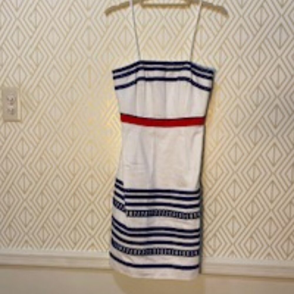 Vineyard Vines Red White and Blue Strapless Dress Size 0